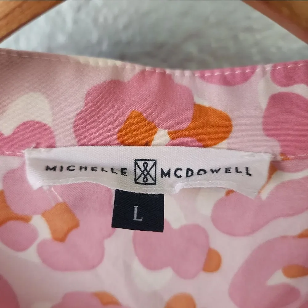 Michelle McDowell Pink/Orange Flowy Tiered Dress…. - Picture 5 of 12